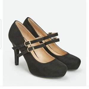 JustFab Rayna Black Mary Jane Pumps